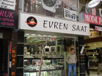 evren saat eloksalli aluminyum pleksi kabartma tabela bakirkoy